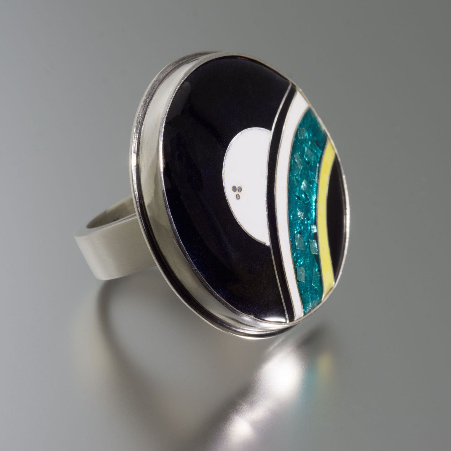 Make A Statement Cloisonne Enamel Ring Www Janvandiver