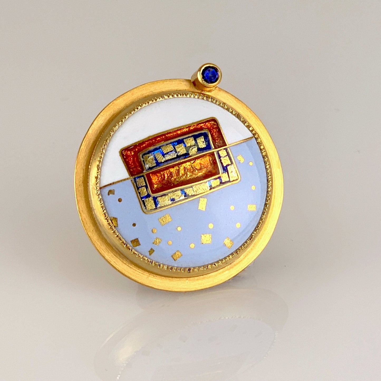 24k gold cloisonne enamel pin / pendant